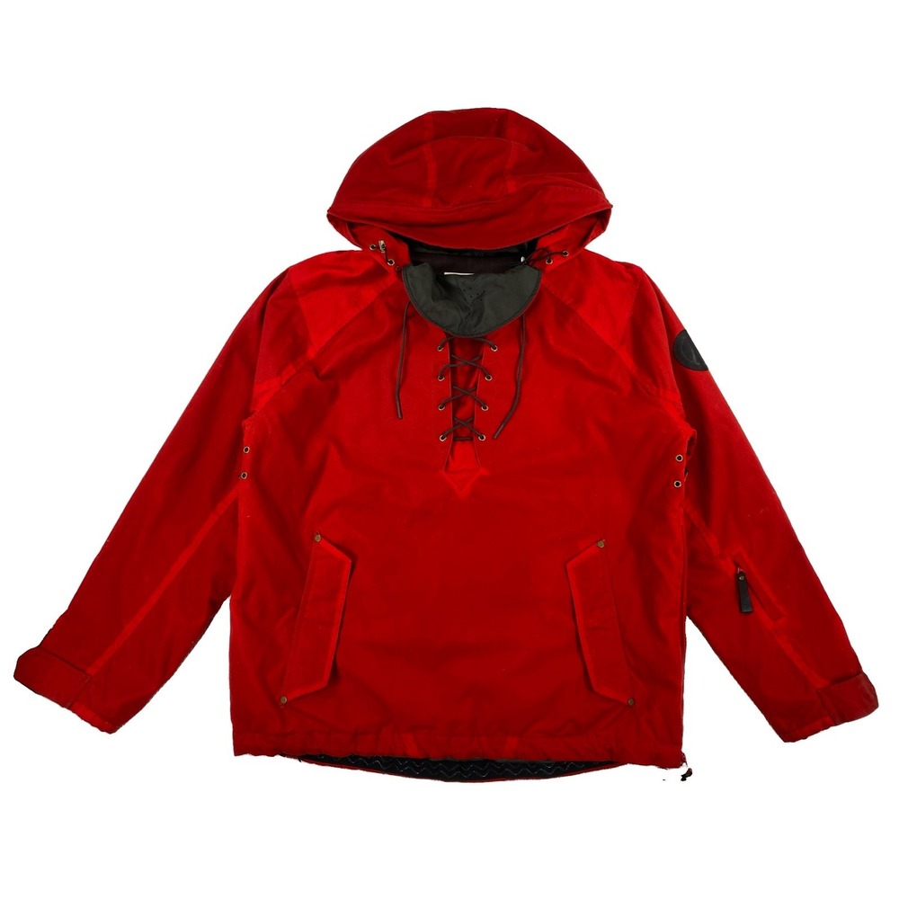 Alps & Meters Alpine Anorak Jacket Men's XL Red Waxed Canvas Pullover
